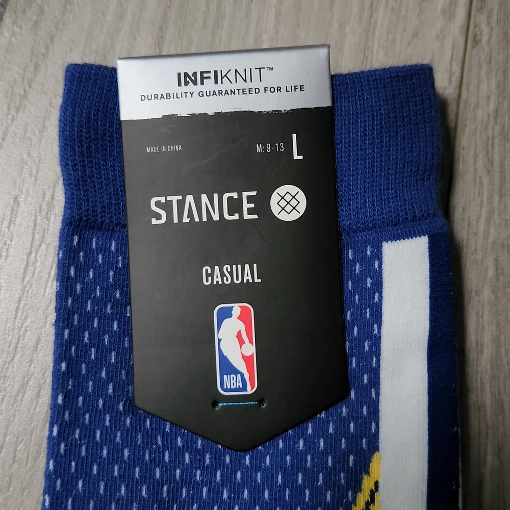 Stance Casual NBA Golden State Warriors Crew Socks -L